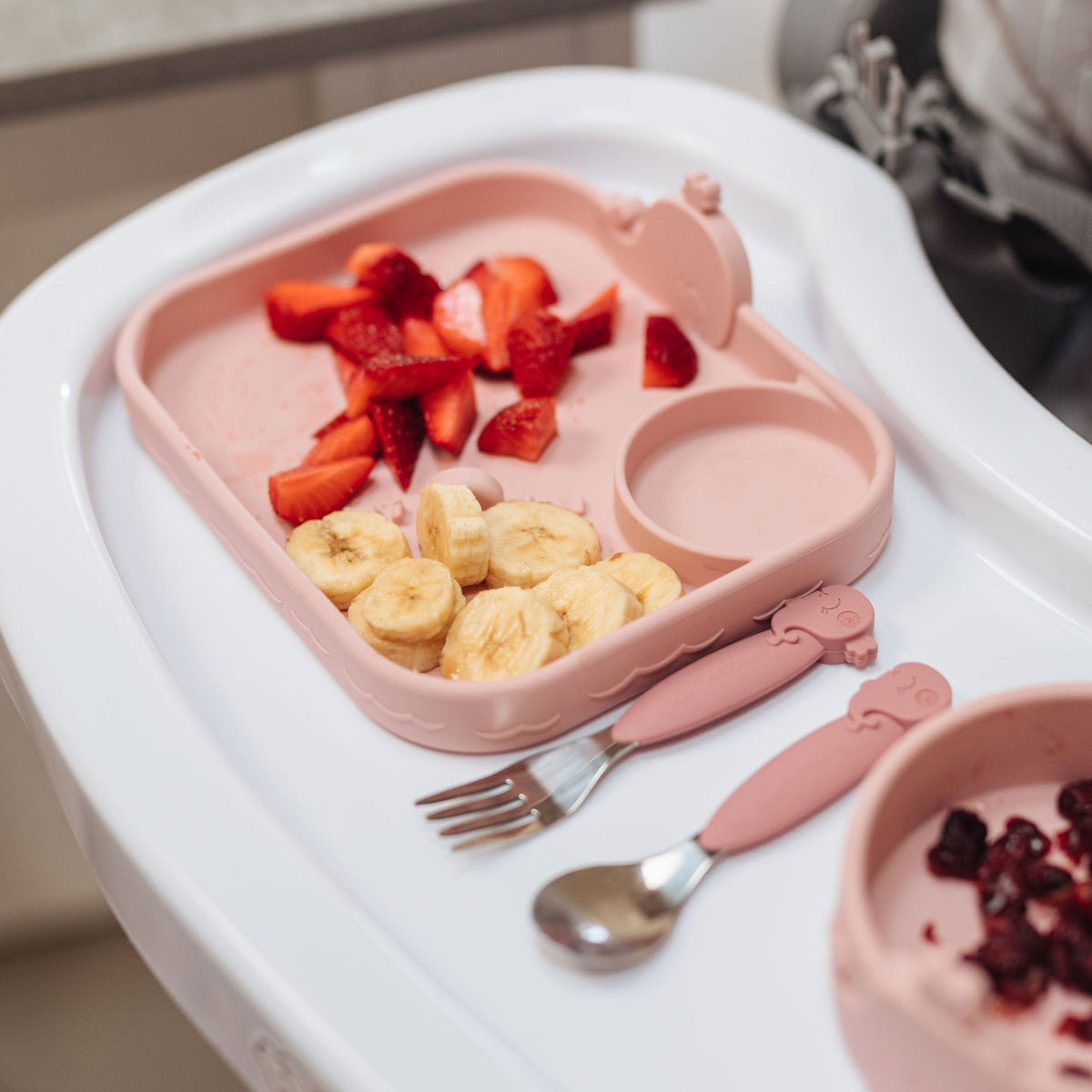 Animal Friends Silicone & Stainless Steel Utensils